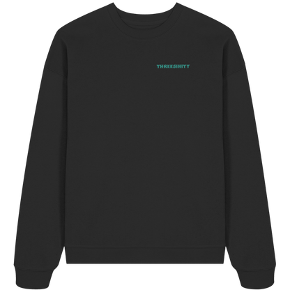Turquoise Paradoxon Skull / Oversize Sweatshirt
