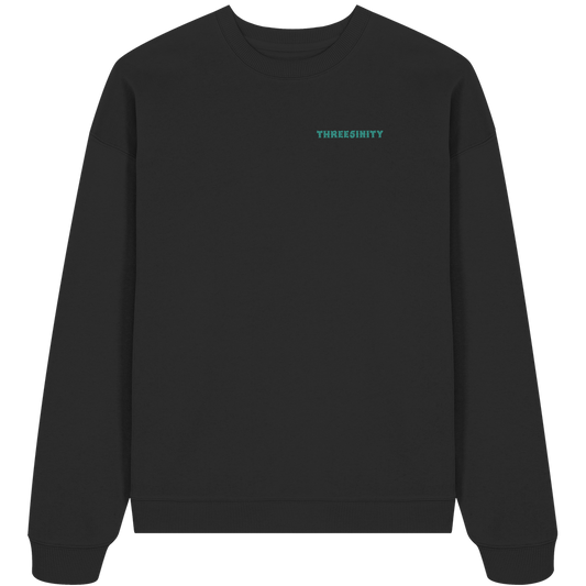 Turquoise Paradoxon Skull / Oversize Sweatshirt