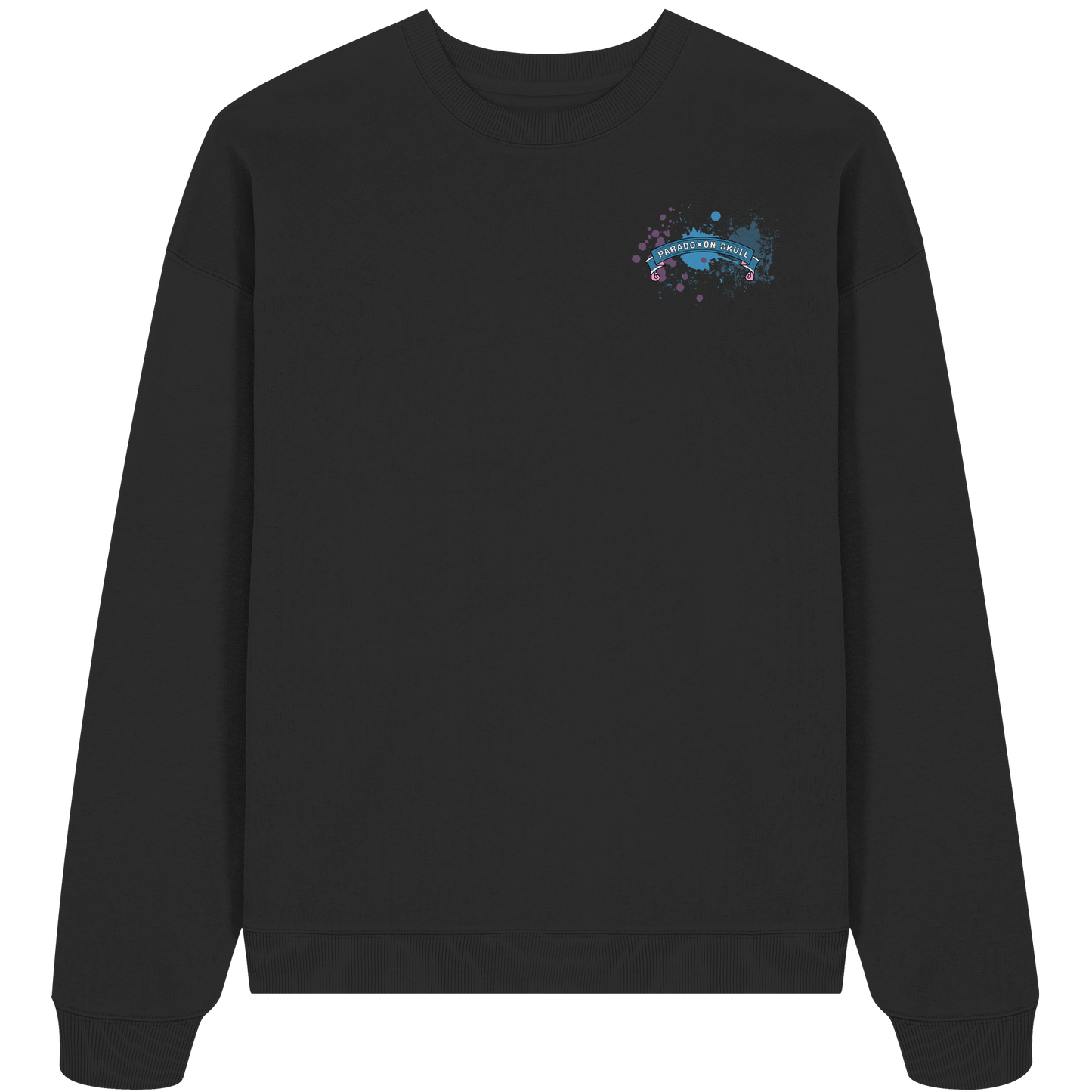 Blue Paradoxon Skull  - Organic Oversize Sweatshirt