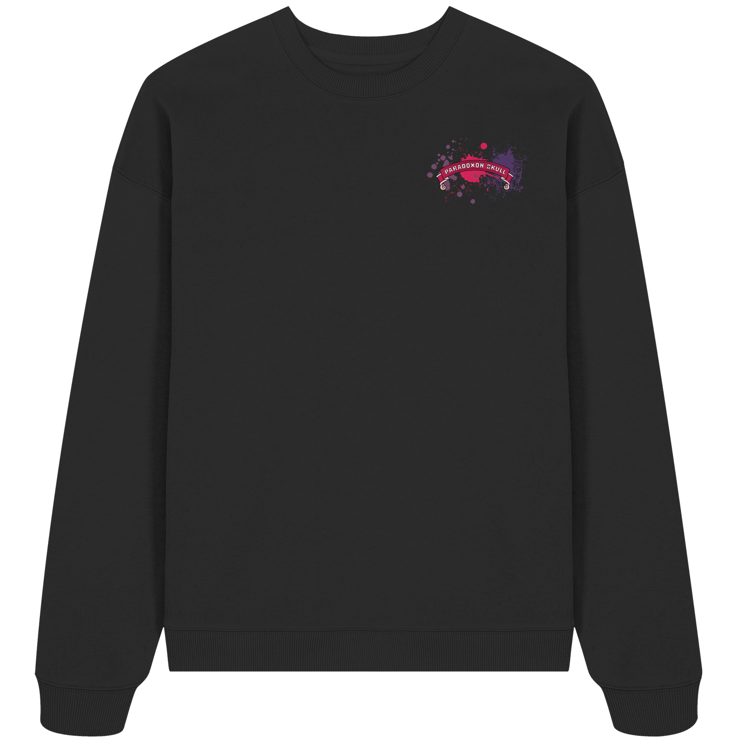 Violett Paradoxon Skull  - Organic Oversize Sweatshirt
