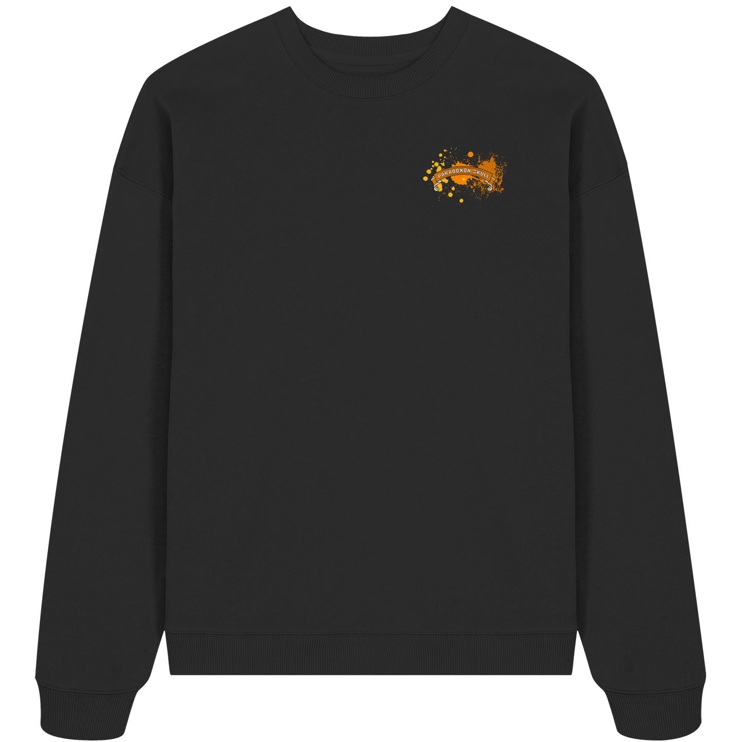 Orange Paradox Skull / Oversize Sweatshirt