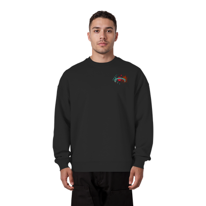 Turquoise Paradox Skull / Oversize Sweatshirt