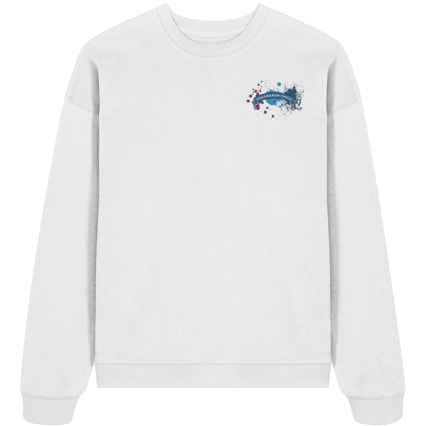 Blue Paradoxon Skull  - Organic Oversize Sweatshirt