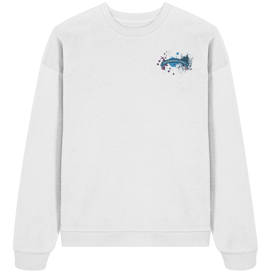 Blue Paradoxon Skull  - Organic Oversize Sweatshirt
