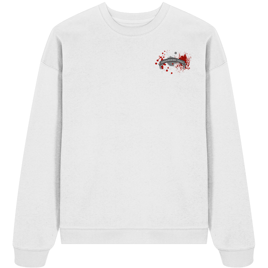 Red Paradoxon Skull  - Organic Oversize Sweatshirt