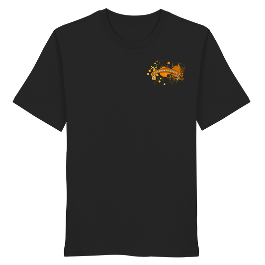 Orange Paradoxon Skull  - Organic Shirt