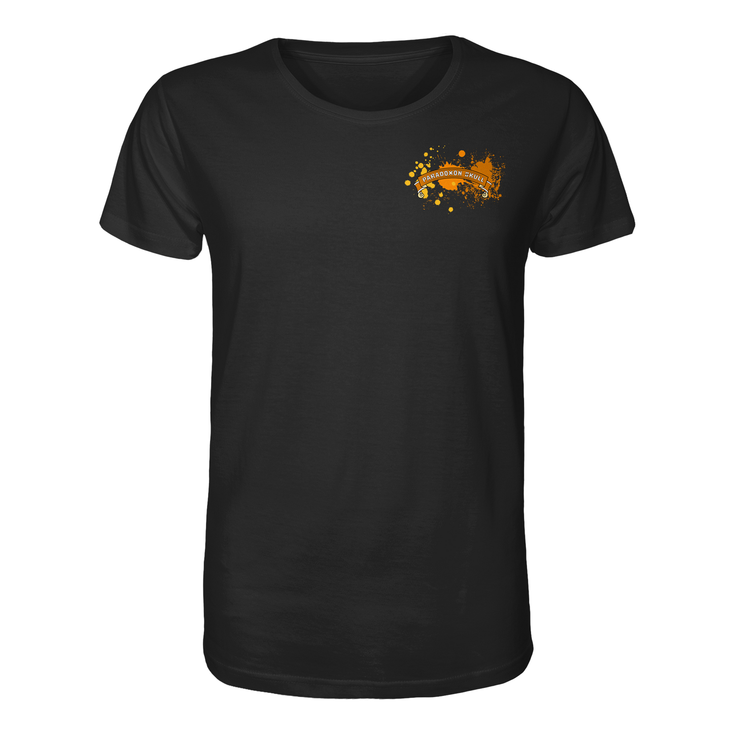 Orange Paradoxon Skull  - Organic Shirt