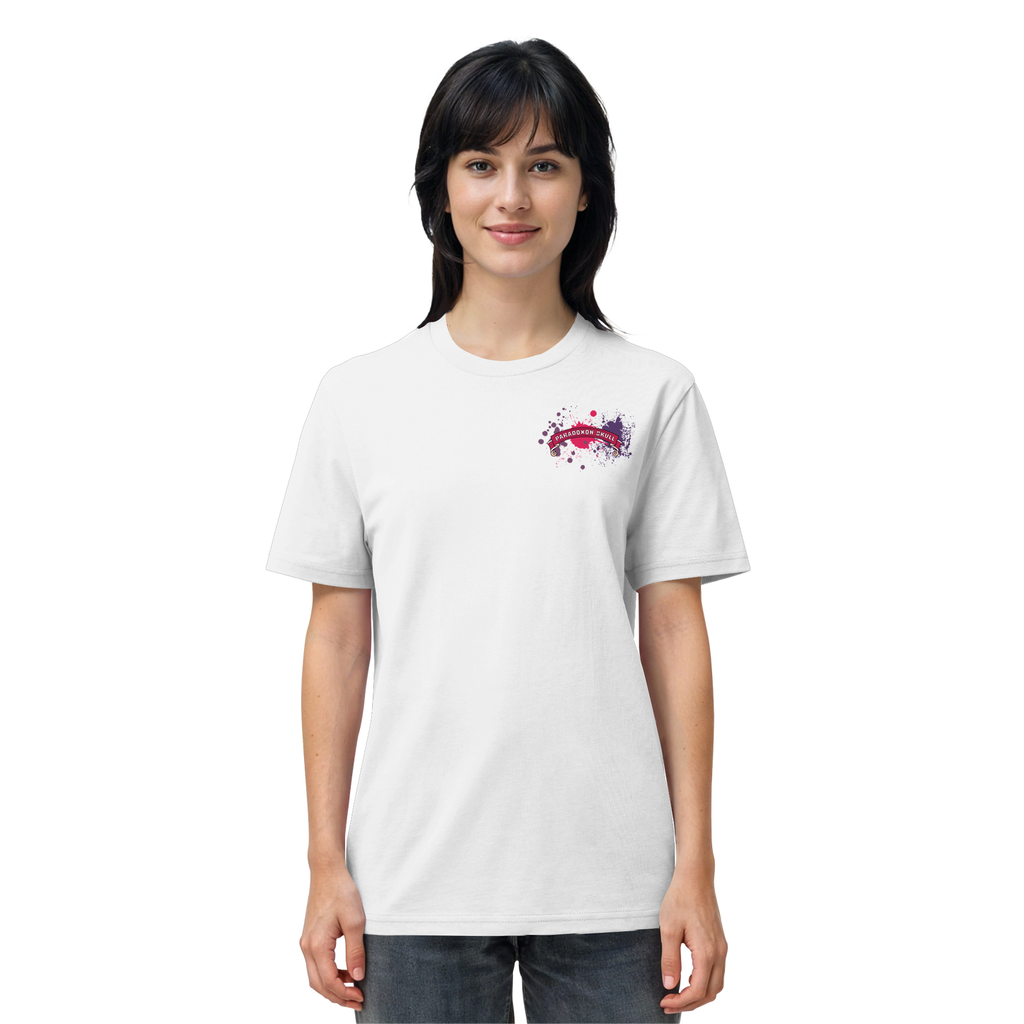 Violett Paradoxon Skull  - Organic Shirt