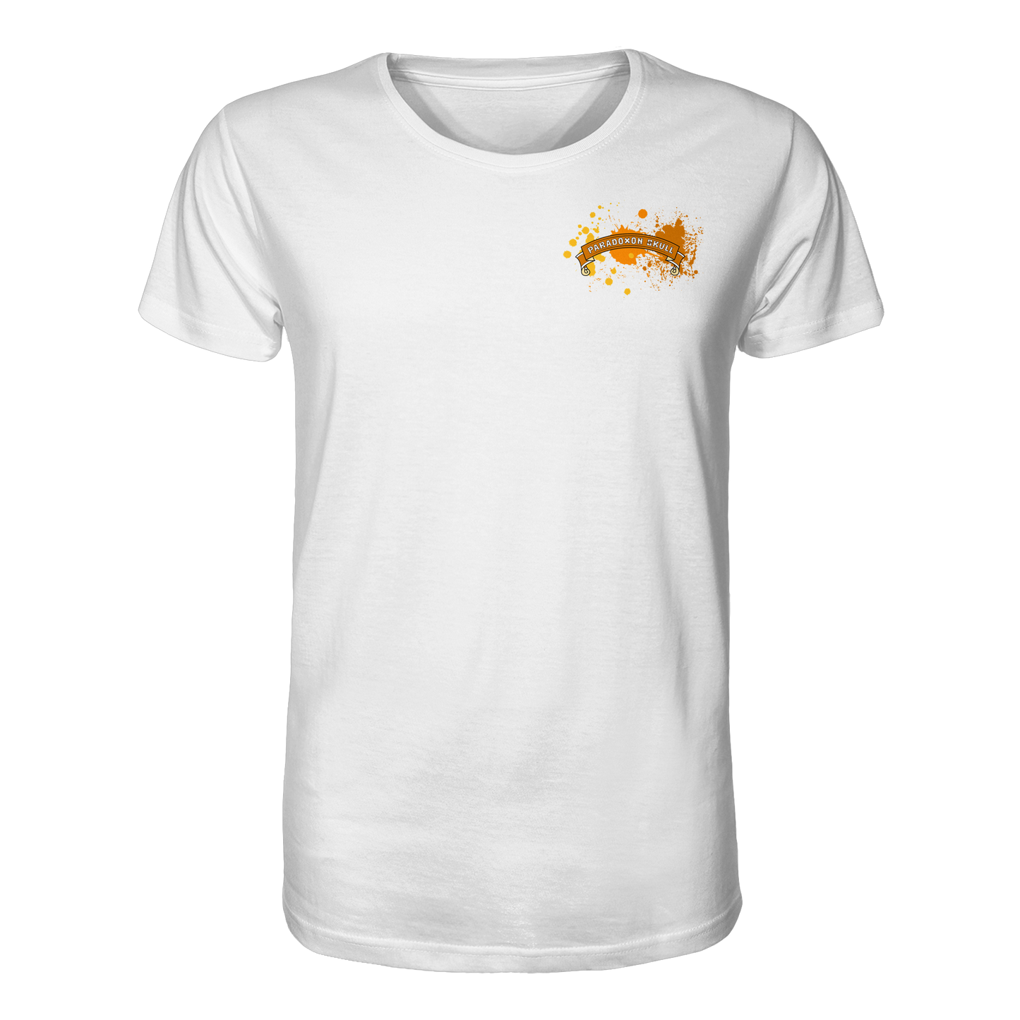 Orange Paradoxon Skull  - Organic Shirt