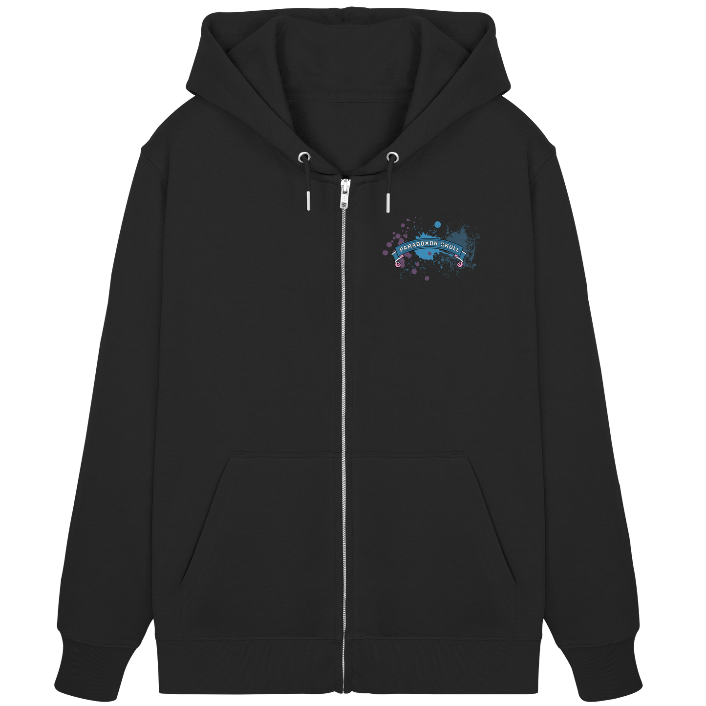 Blue Paradoxon Skull  - Organic Zipper
