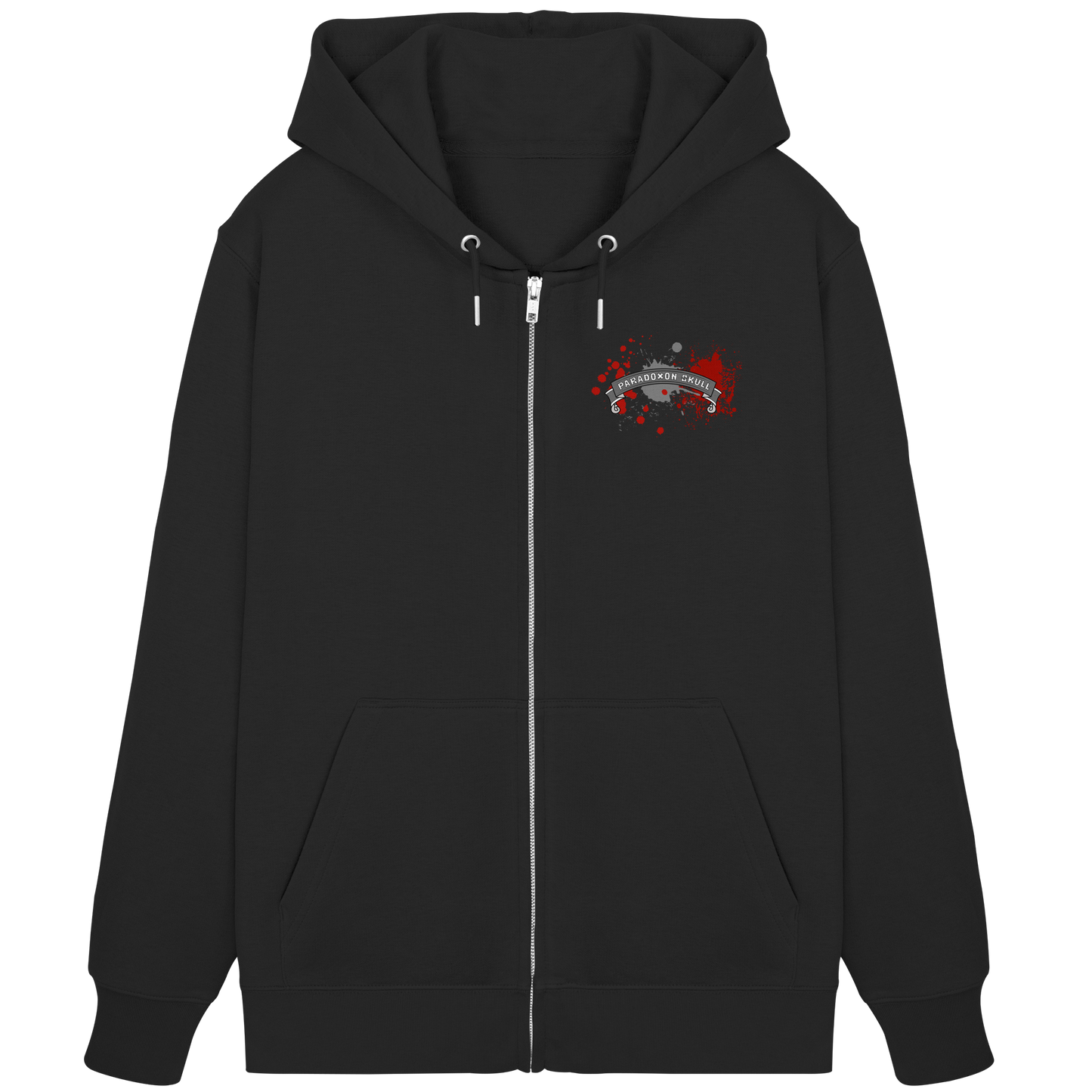 Red Paradoxon Skull  - Organic Zipper