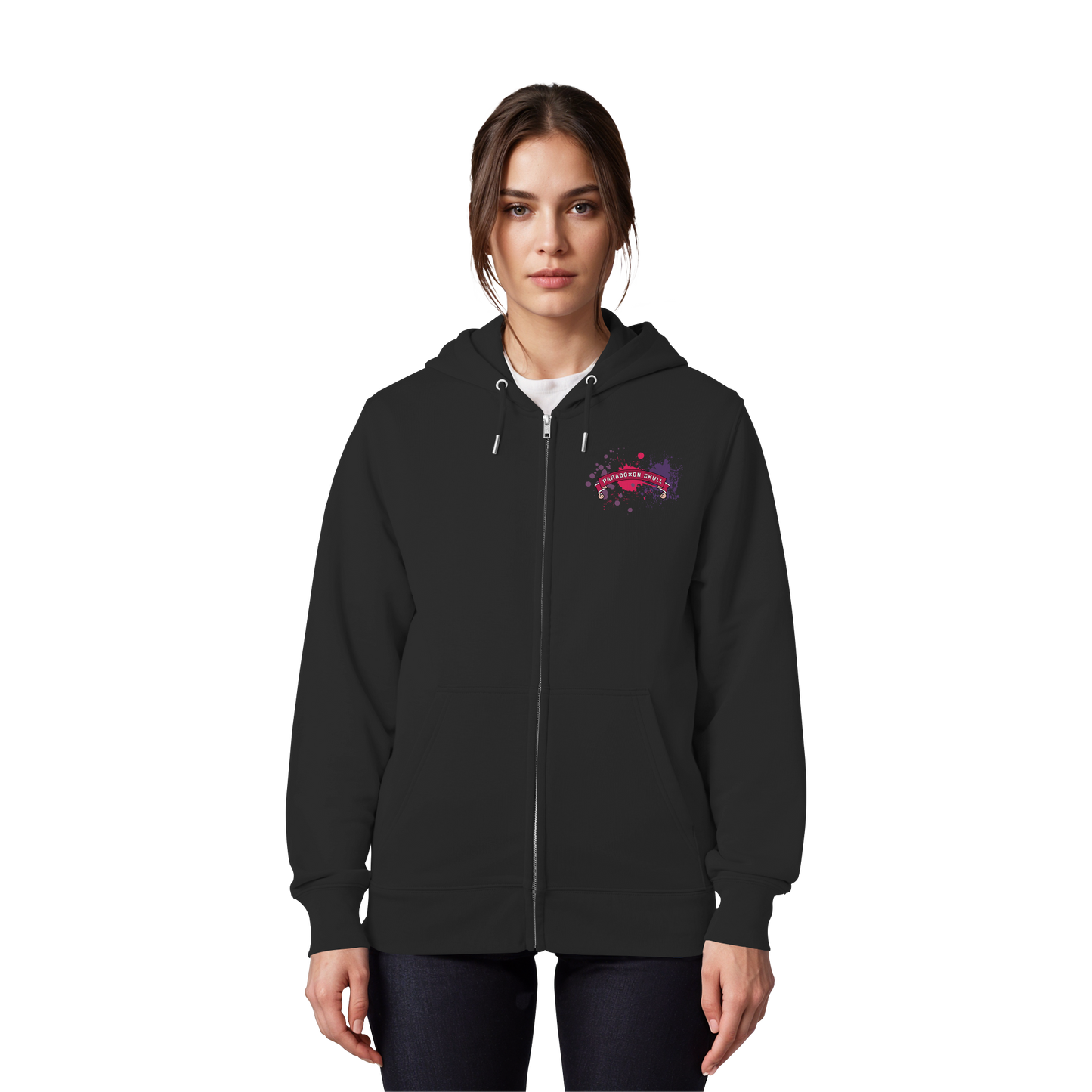 Violett Paradoxon Skull  - Organic Zipper