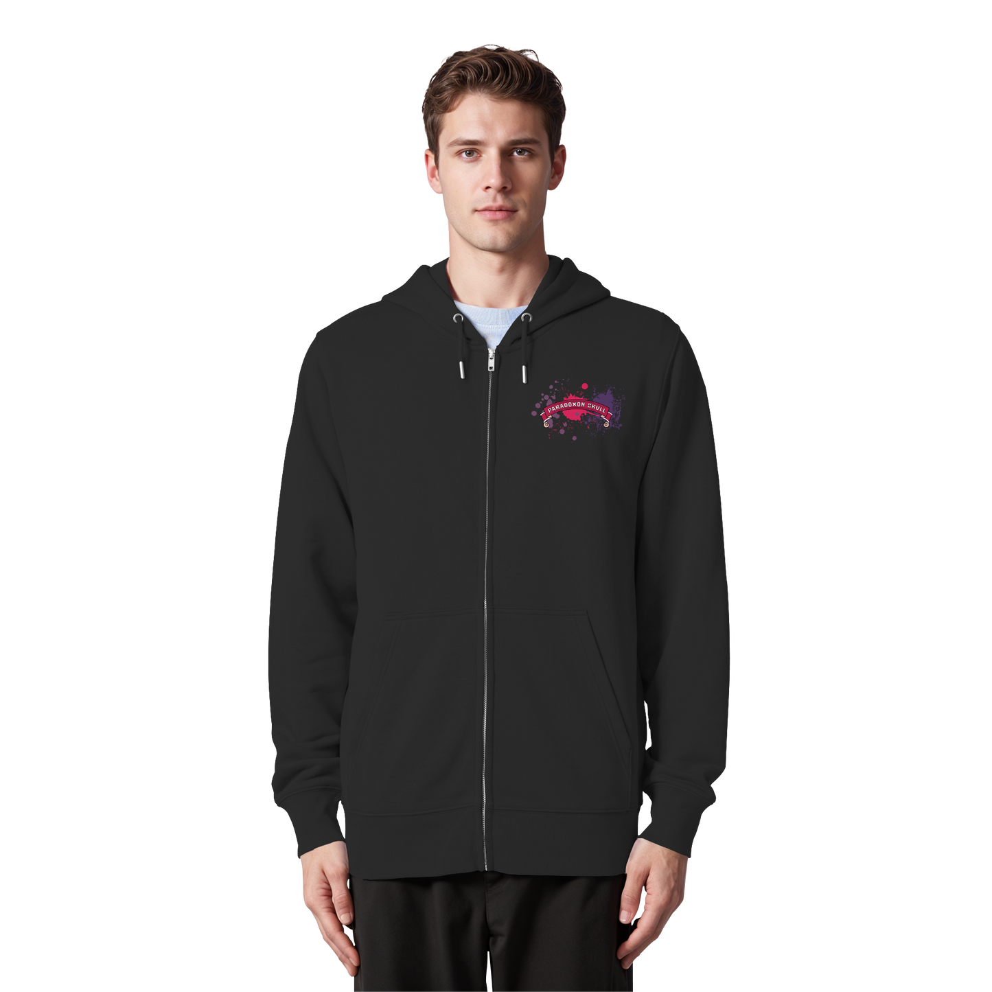 Violett Paradoxon Skull  - Organic Zipper