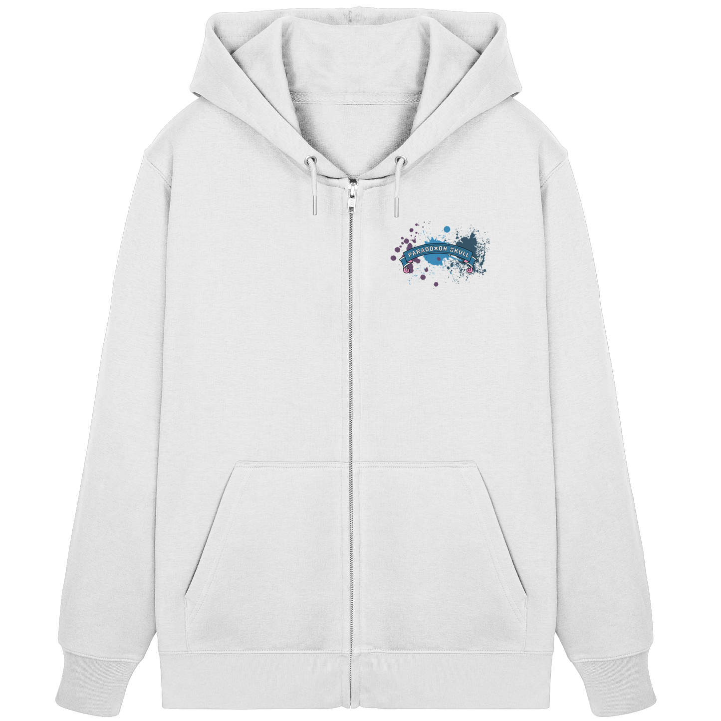 Blue Paradoxon Skull  - Organic Zipper