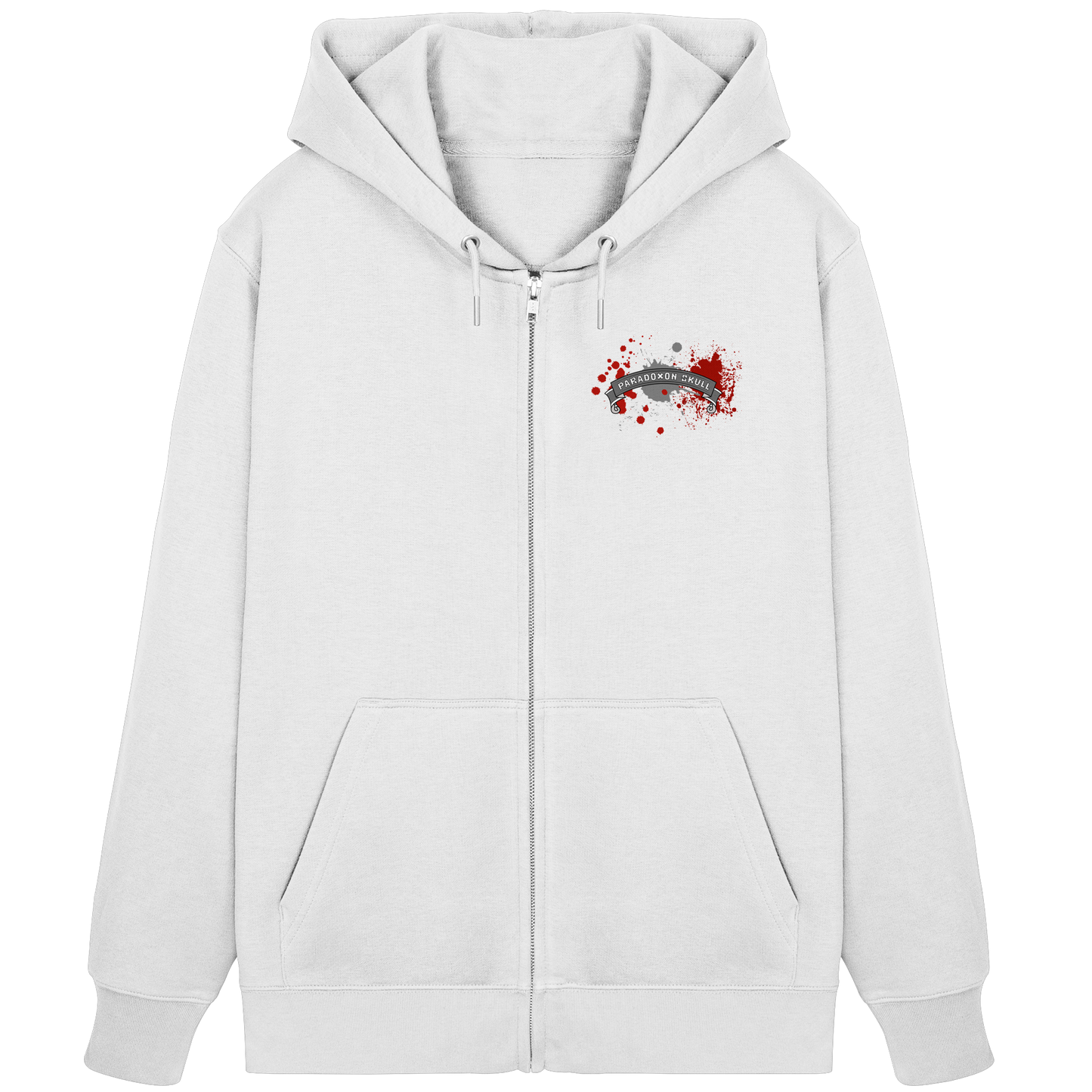 Red Paradoxon Skull  - Organic Zipper