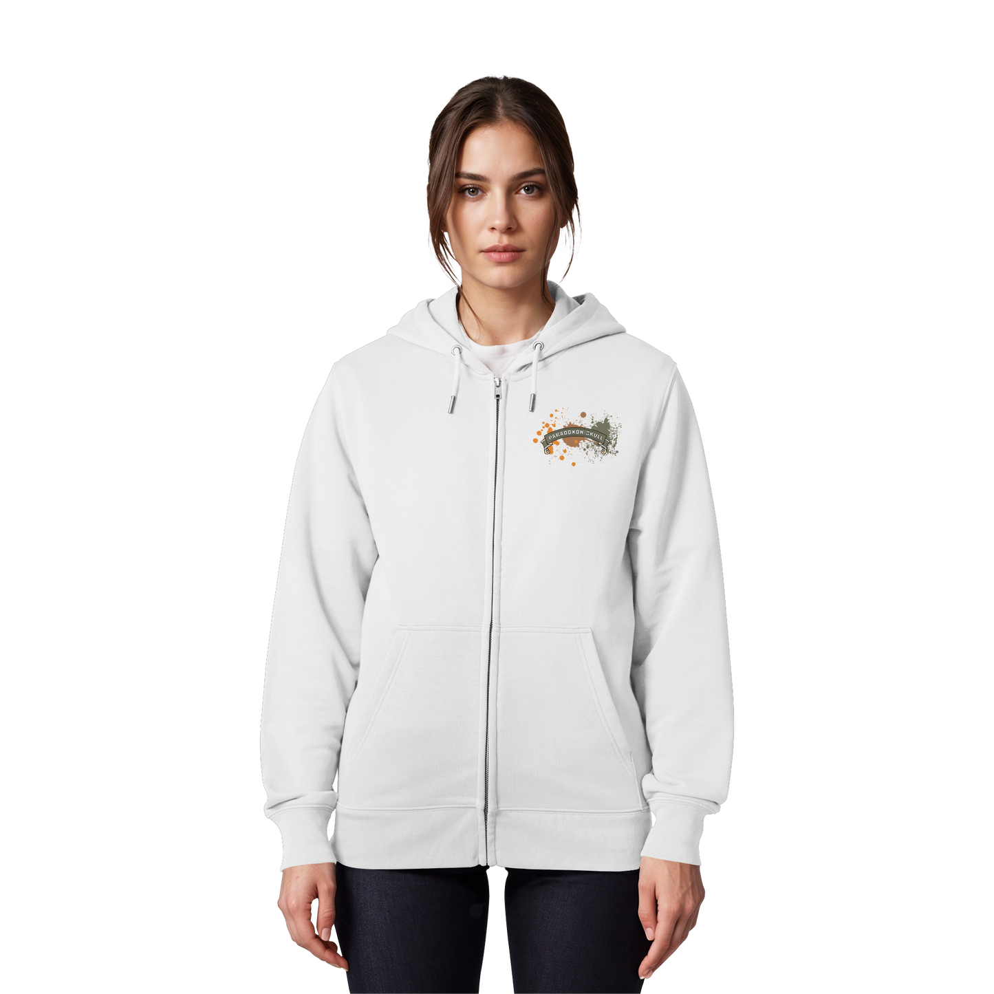 Green Paradoxon Skull  - Organic Zipper