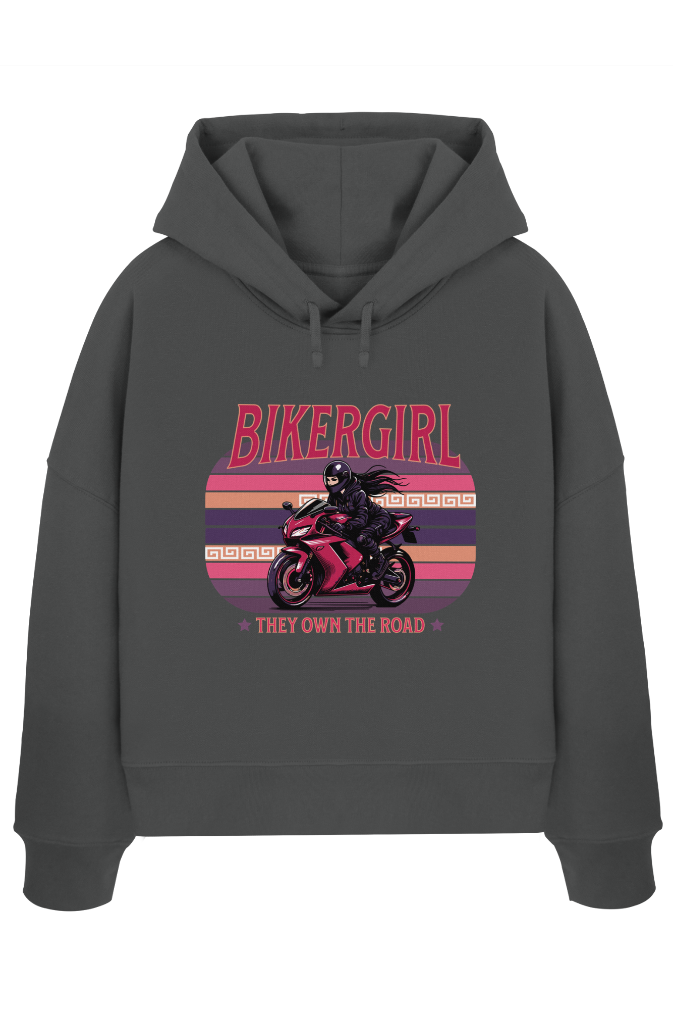 Bikergirl / Damen Boxcut Hoodie