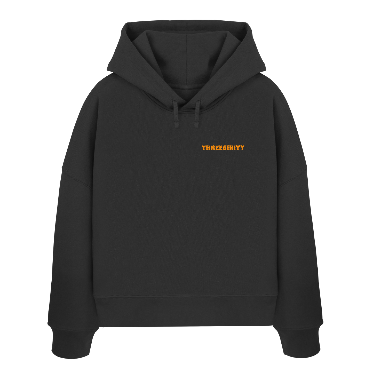 Orange Paradoxon Skull  / Damen Boxcut Hoodie