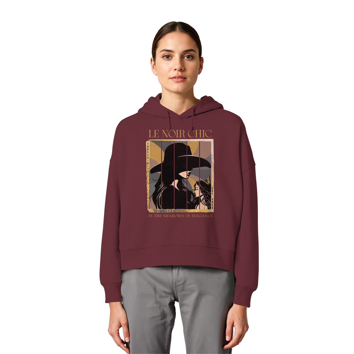 Le Noir Chic / Women's Boxcut Hoodie