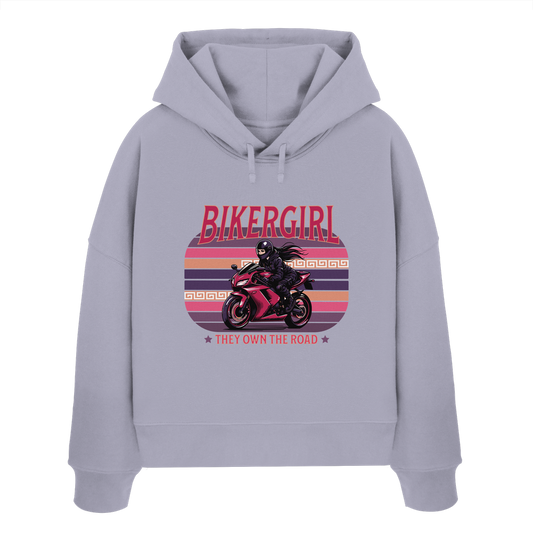 Bikergirl / Damen Boxcut Hoodie