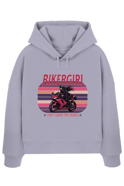 Bikergirl / Damen Boxcut Hoodie