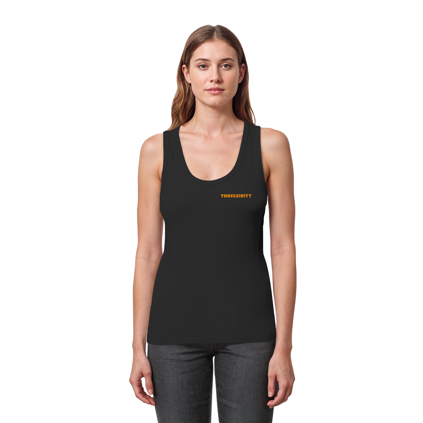 Orange Paradoxon Skull  /  Damen Tank Top