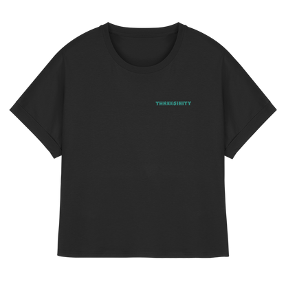 Turquoise Paradoxon Skull   /  Ladies Oversize Shirt