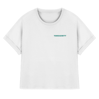 Turquoise Paradoxon Skull   /  Ladies Oversize Shirt