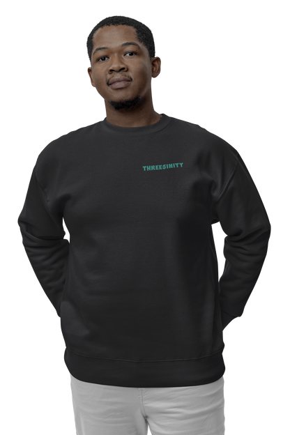 Turquoise Paradoxon Skull / Oversize Sweatshirt