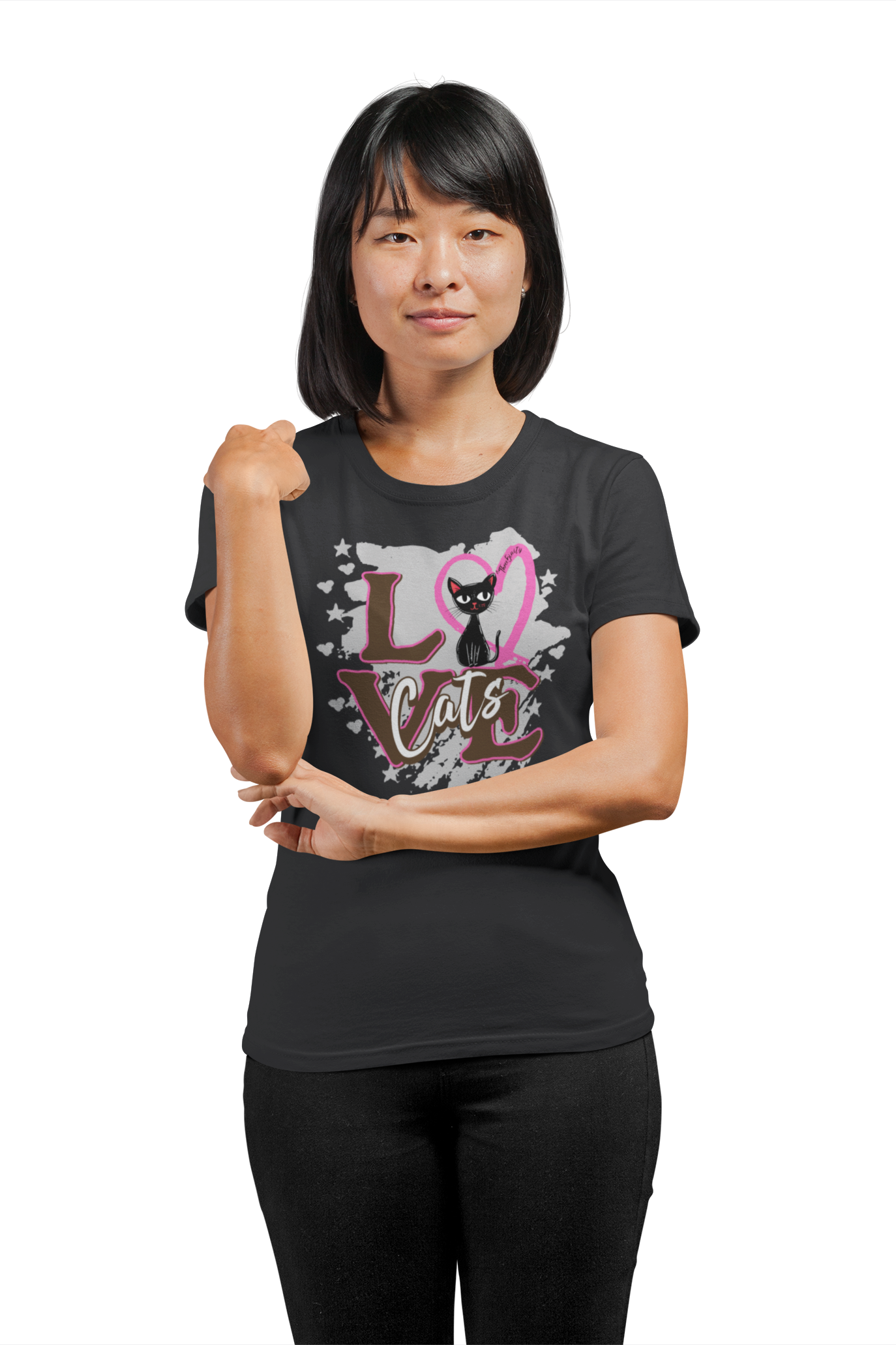 Love Cats  / Fitted Ladies Shirt