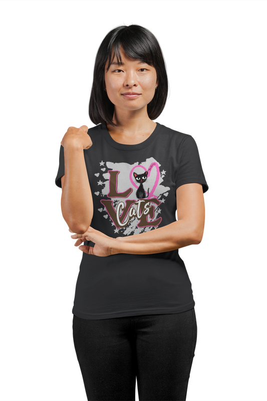 Love Cats  / Fitted Ladies Shirt